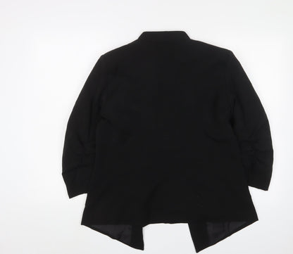 VILA Women's Black Blazer, Size L, Formal, Lined
