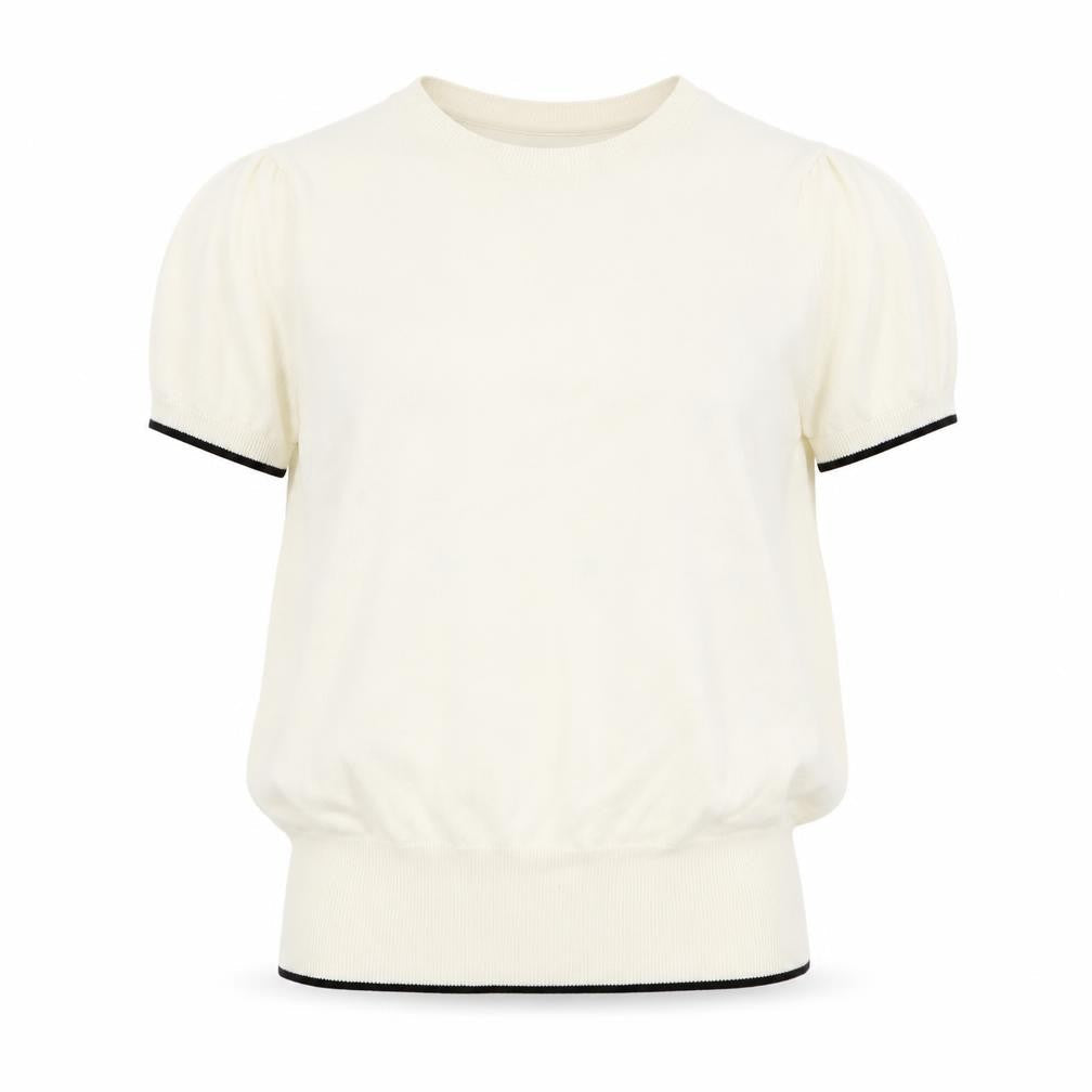 Oasis Women's White Polka Dot Pullover Jumper S