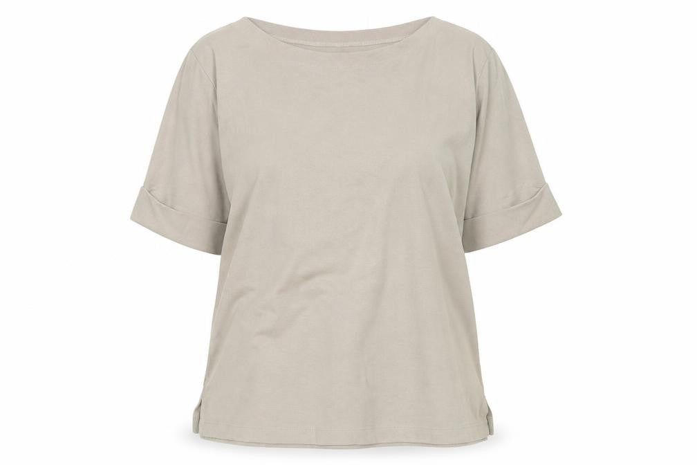 Hasting & Smith Beige Boat Neck Women's T-Shirt L