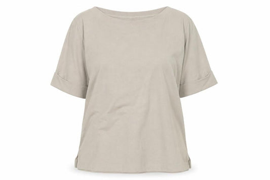 Hasting & Smith Beige Boat Neck Women's T-Shirt L