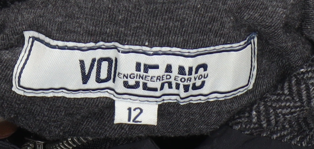 VOJ Jeans Women's Black Parka Jacket Size 12