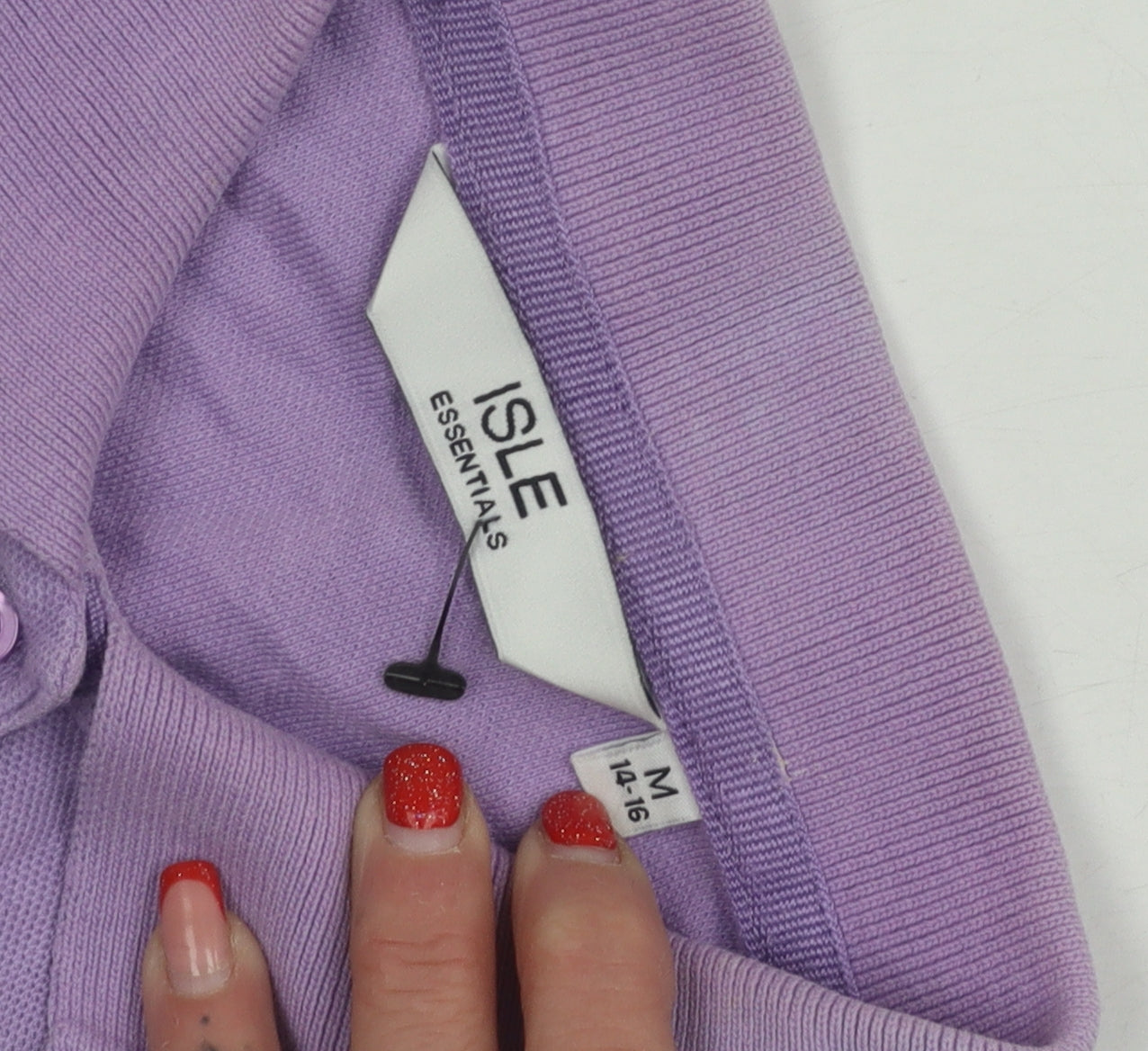 Isle Essentials Women's Purple Polo Shirt Size 14