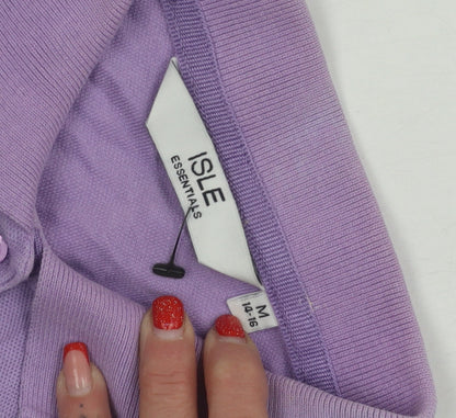Isle Essentials Women's Purple Polo Shirt Size 14