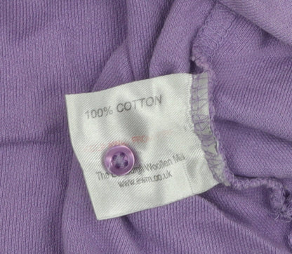 Isle Essentials Women's Purple Polo Shirt Size 14