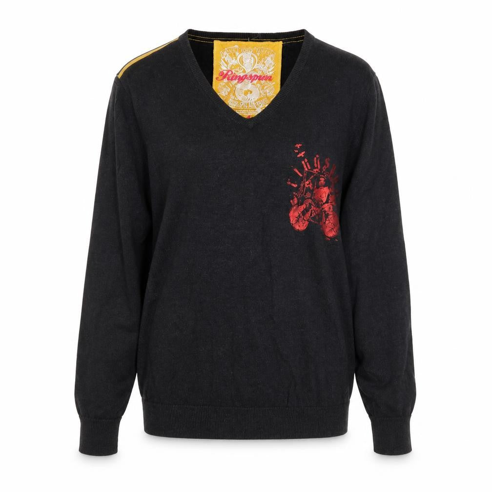 Ringspun Women's Black S Pullover Jumper