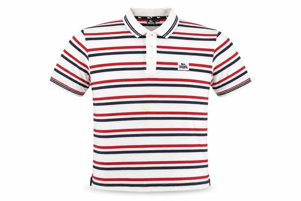 Lonsdale Men's Multicoloured Striped Polo Shirt L