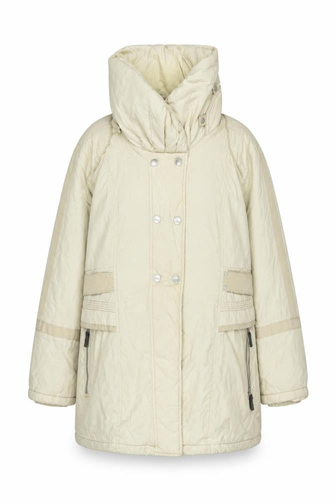 Loft Fashion Women's Beige Parka Jacket Size 14