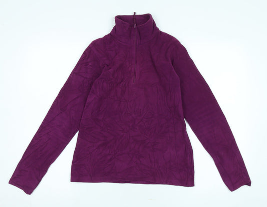Mountain Warehouse Women's Purple Henley Sweatshirt