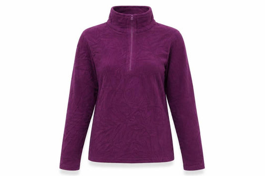 Mountain Warehouse Women's Purple Henley Sweatshirt