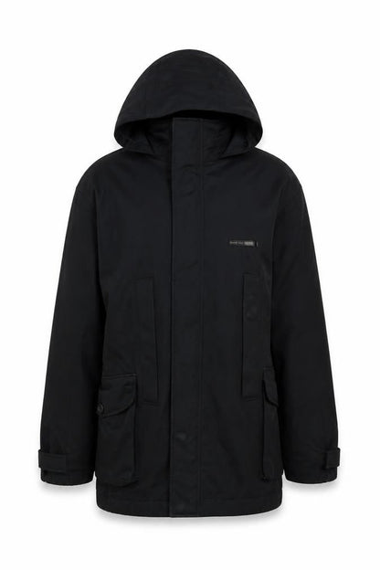 Duck and Cover Women’s Black Hooded Parka Jacket S