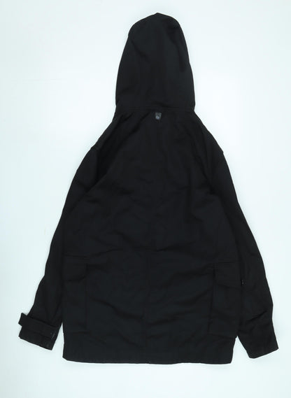 Duck and Cover Women’s Black Hooded Parka Jacket S