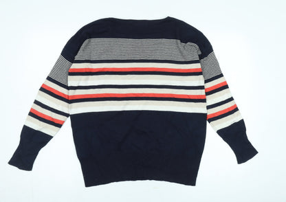 Isle Women's Multicoloured Striped Pullover Jumper - S