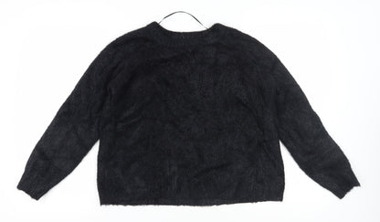 Additional front view of Red Herring Women's Black jumper, size 14
