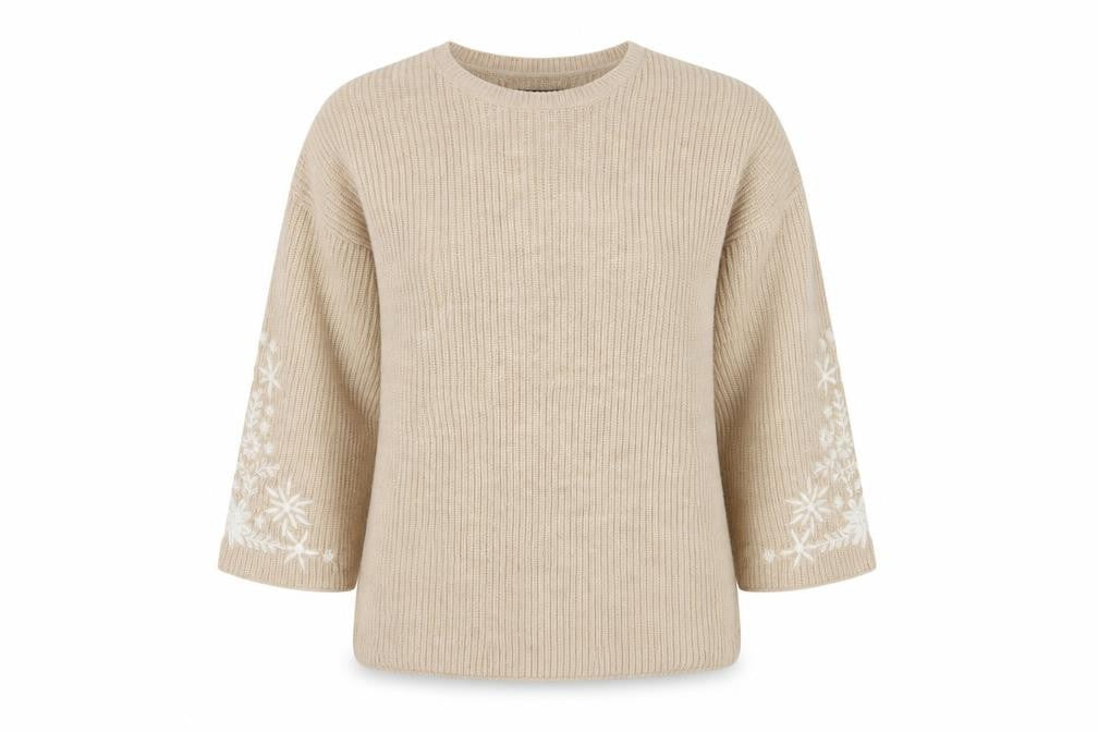 Dorothy Perkins Women's Beige Knit Pullover Jumper Size 12