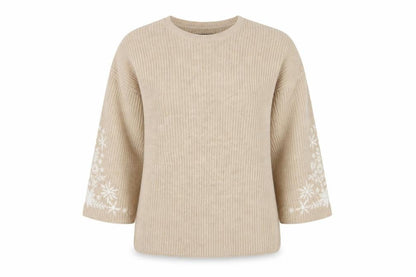 Dorothy Perkins Women's Beige Knit Pullover Jumper Size 12