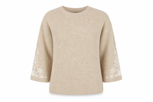 Dorothy Perkins Women's Beige Knit Pullover Jumper Size 12