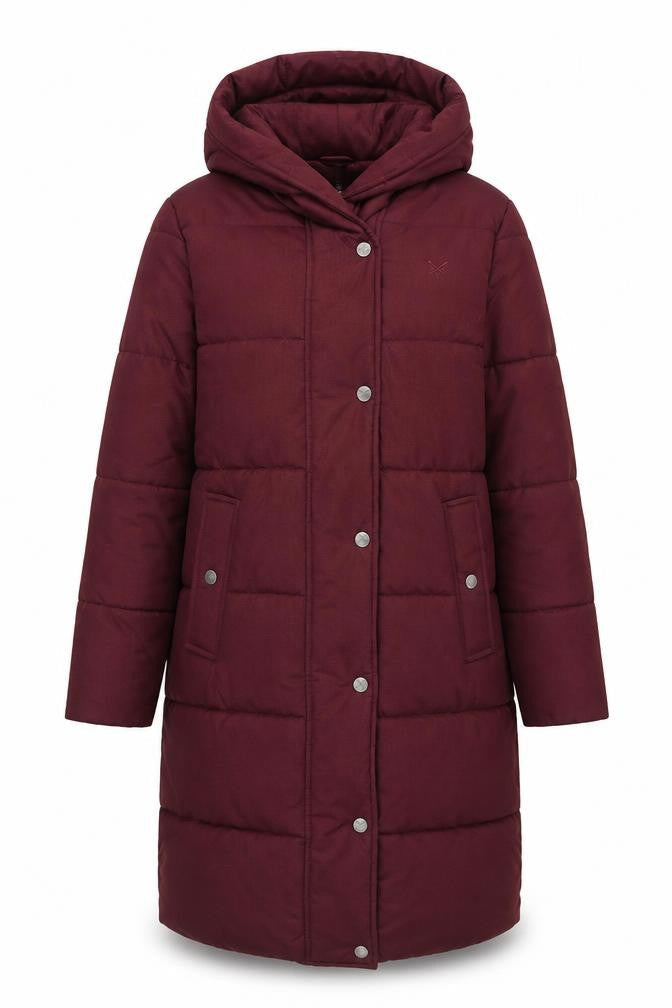 Crew Clothing Women's Red Puffer Jacket Size 8
