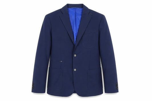 J.Lindeberg Men's Blue Slim Blazer 40R- Stylish & Modern