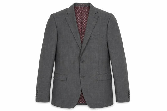Skopes Men's Grey Check Blazer 42, Notch Lapel, Formal