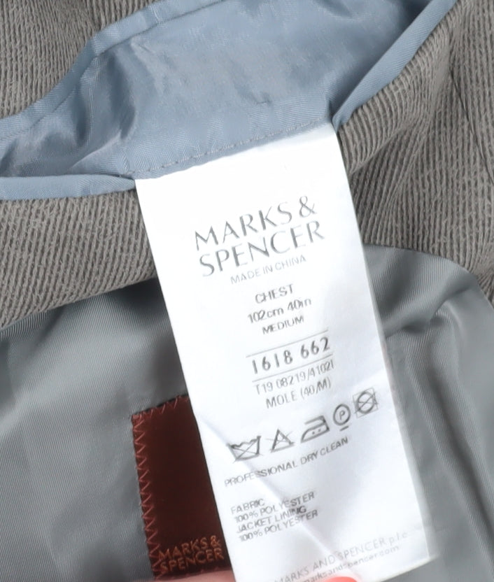 Marks and Spencer Brown Men's Blazer, Size 40R