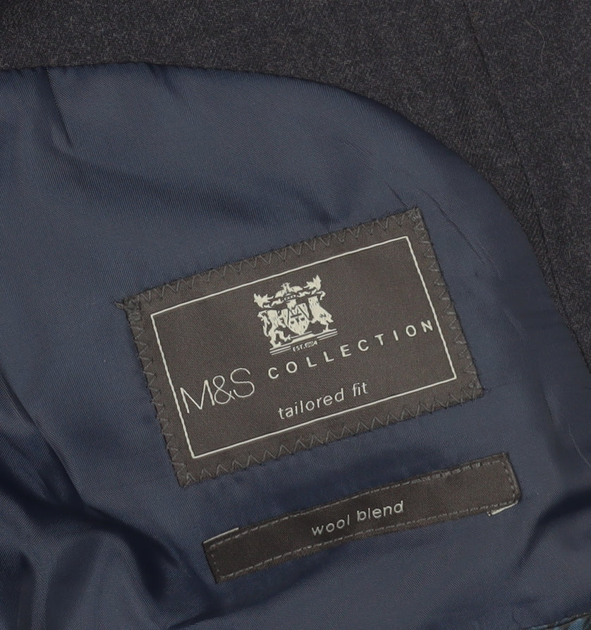 Marks and Spencer Men's Blue Blazer Regular Fit 44
