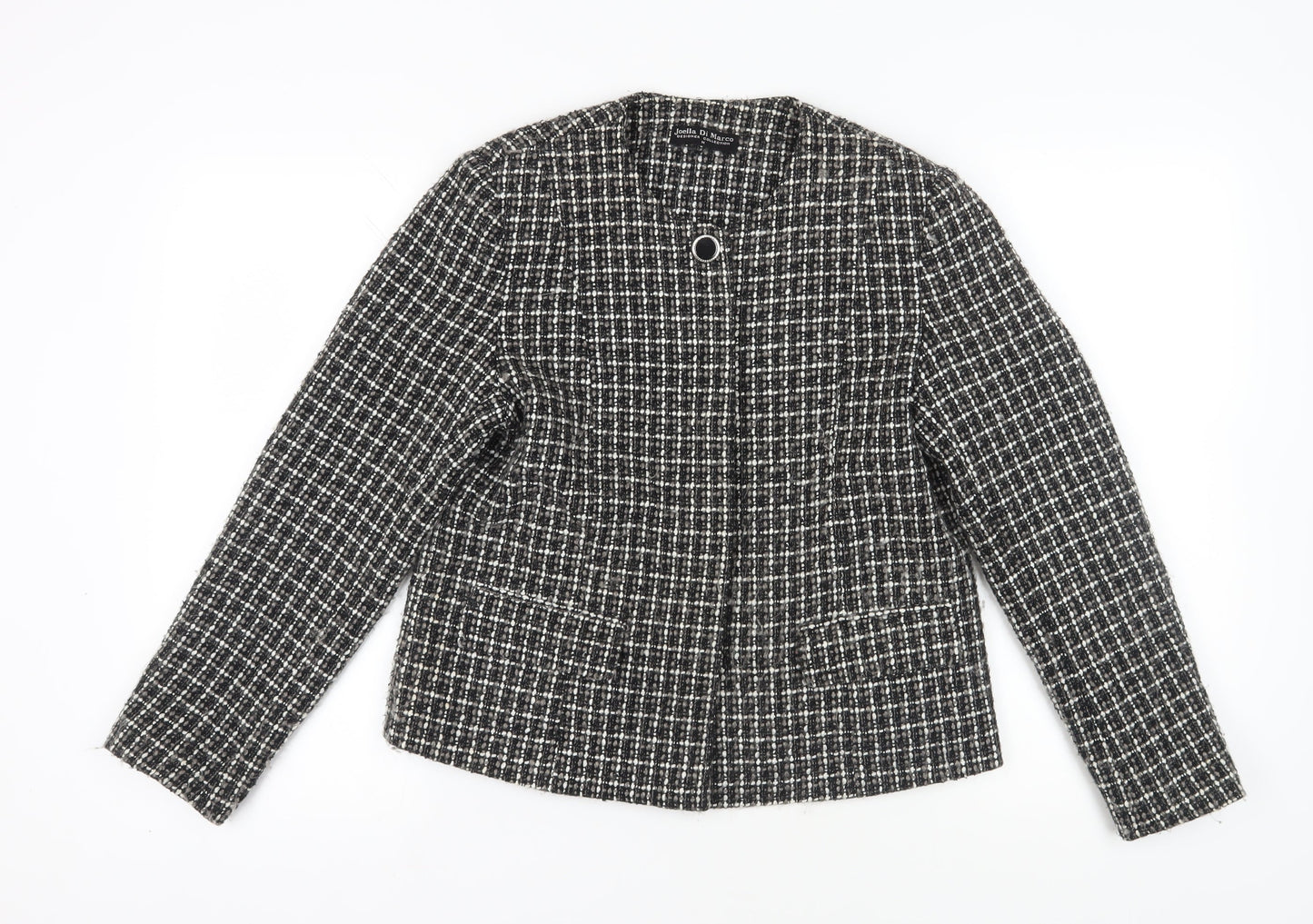 Joella Di Marco Women's Black Bouclé Suit Jacket, Size M