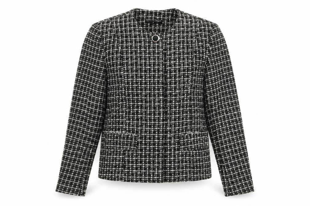 Joella Di Marco Women's Black Bouclé Suit Jacket, Size M
