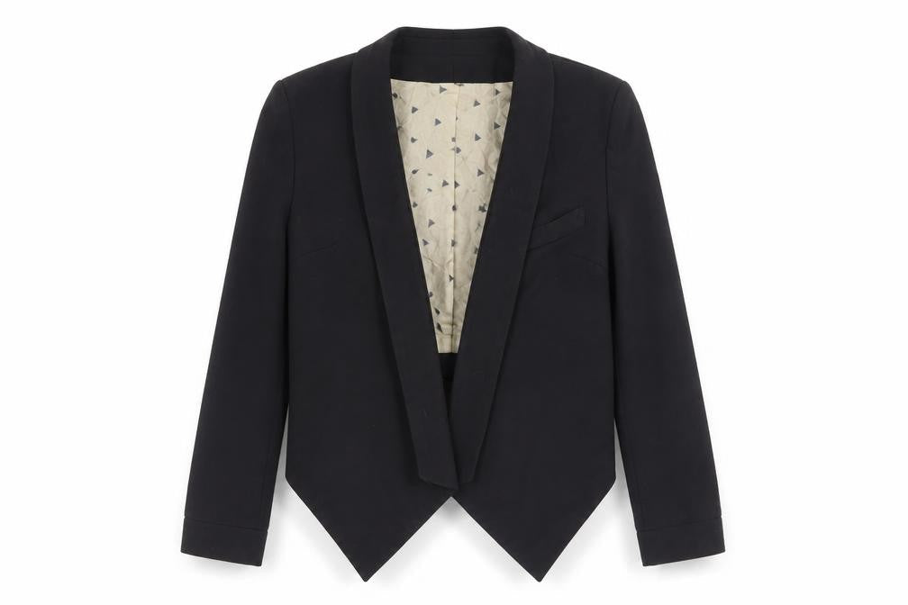 River Island Women's Black Cropped Blazer Size 6