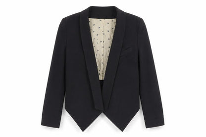River Island Women's Black Cropped Blazer Size 6