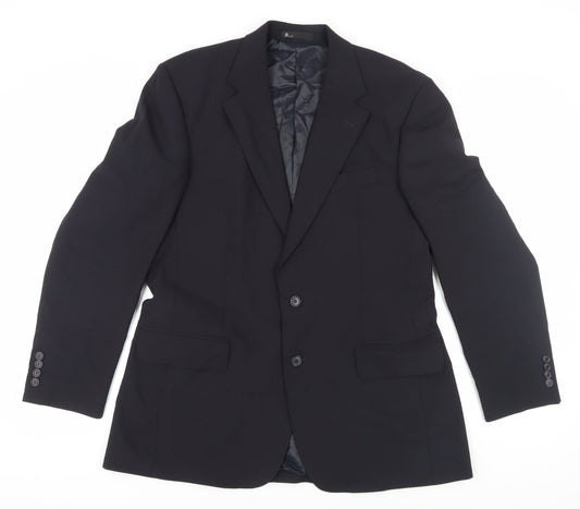 BHS Men's Navy Blazer, Regular Fit, Size 40R, Formal Wear