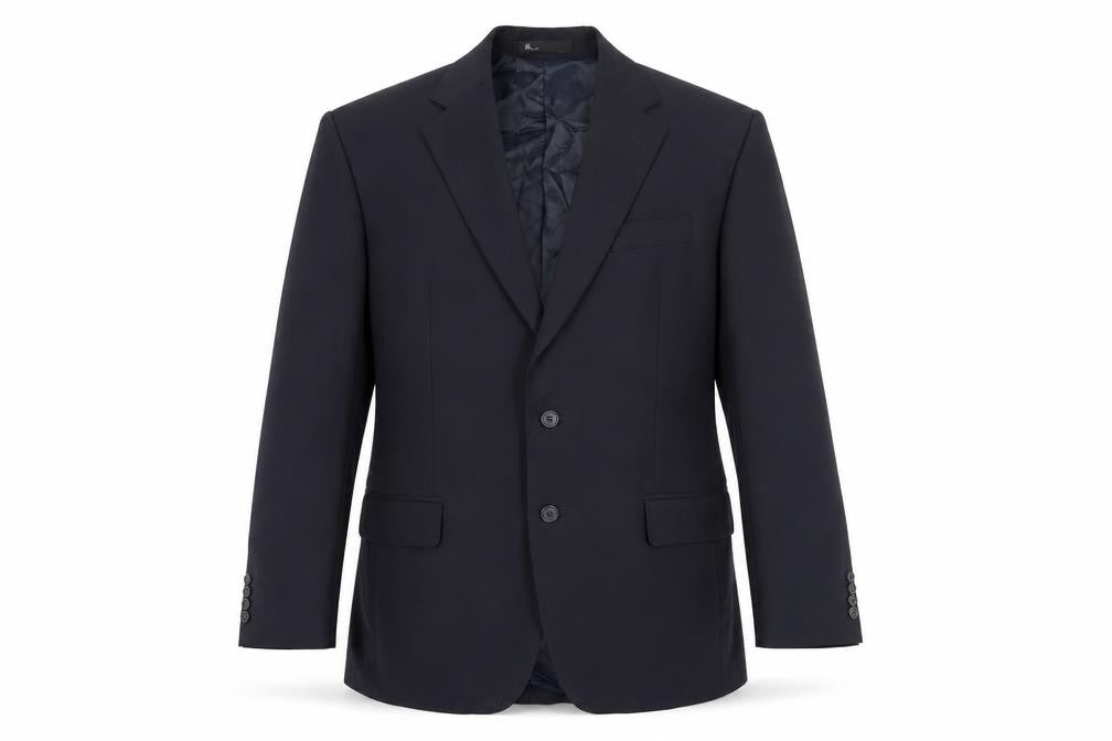BHS Men's Navy Blazer, Regular Fit, Size 40R, Formal Wear