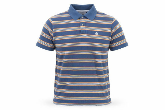 Springfield Men's Blue Striped Polo Shirt M