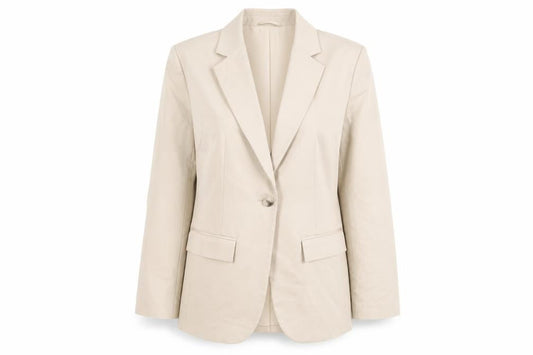 Marks & Spencer Women's Beige Blazer Jacket Size 8