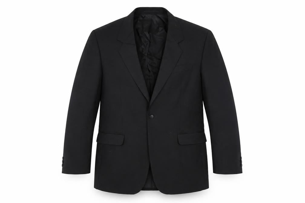 Varteks Men's Black Regular Blazer, Size 44R