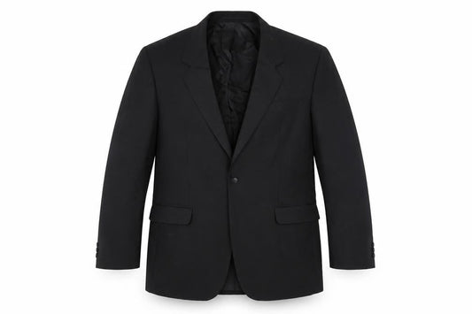 Varteks Men's Black Regular Blazer, Size 44R