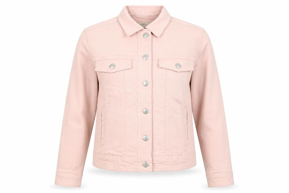 Threadbare Women's Pink Cropped Jacket Size 8 Casual Spring
