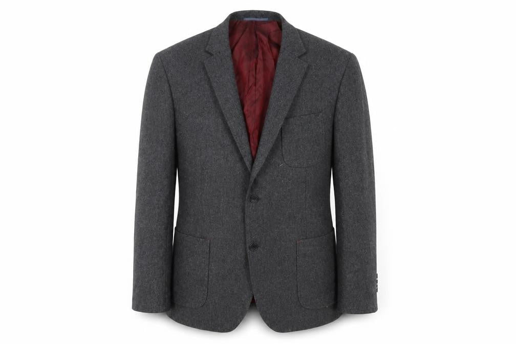 Marks & Spencer Grey Wool Men's Blazer Size 44