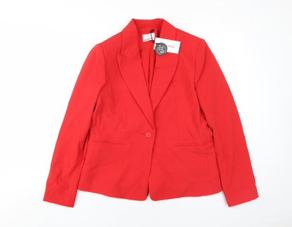 Additional front view of Camaieu Women's Red Blazer -, size 12, Business Wear