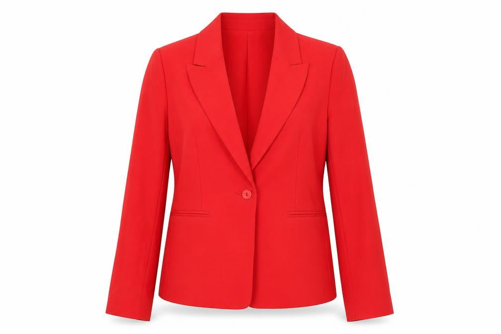 Camaieu Women's Red Blazer - Size 12, Business Wear