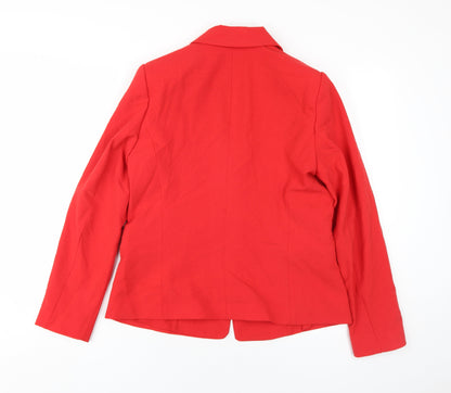 Back view of Camaieu Women's Red Blazer -, size 12, Business Wear