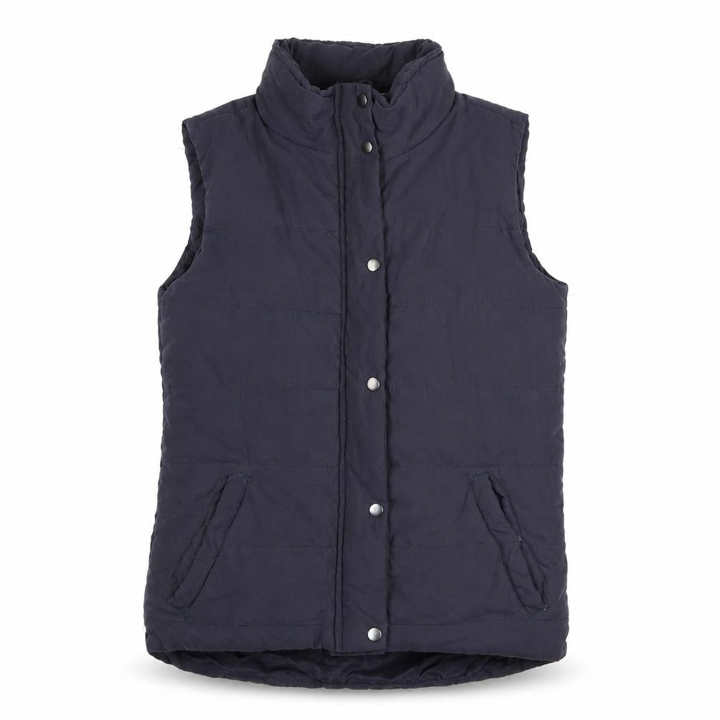 Red Fleece Women's Blue Padded Gilet Casual UK 8