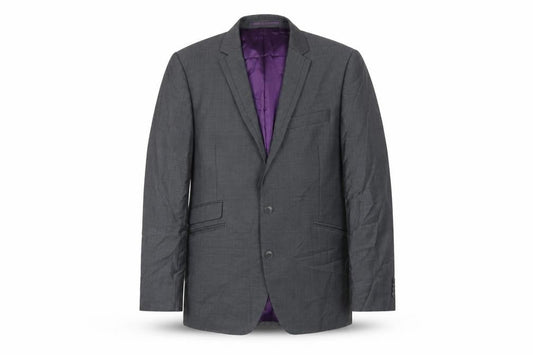 John Lewis Men's Grey Wool Blazer, Size 42, Formal