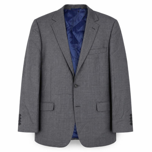 Austin Reed Men's Grey Wool Blazer, Size 44R, Two-Button Classic Style