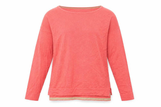 White Stuff Women's Pink Boat Neck Jumper Size 10