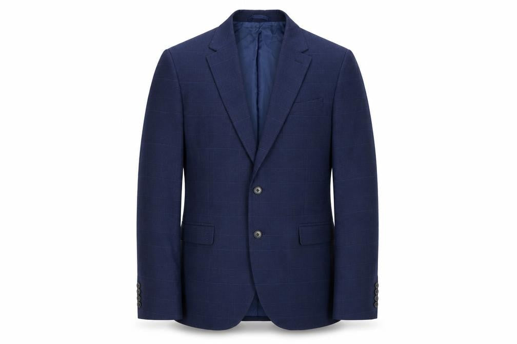 Moss 1851 Men's Blue Slim Fit Blazer 44R