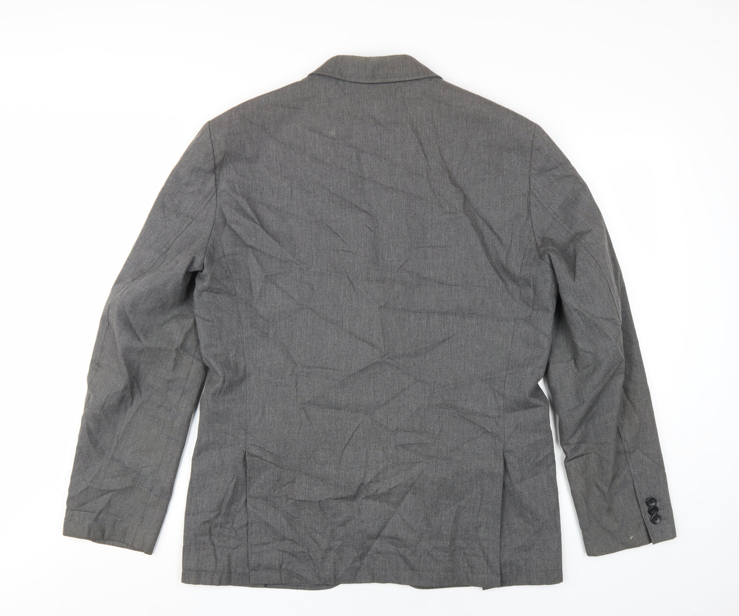 Gap Men's Grey Single-Breasted Blazer, Size M