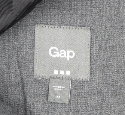 Gap Men's Grey Single-Breasted Blazer, Size M