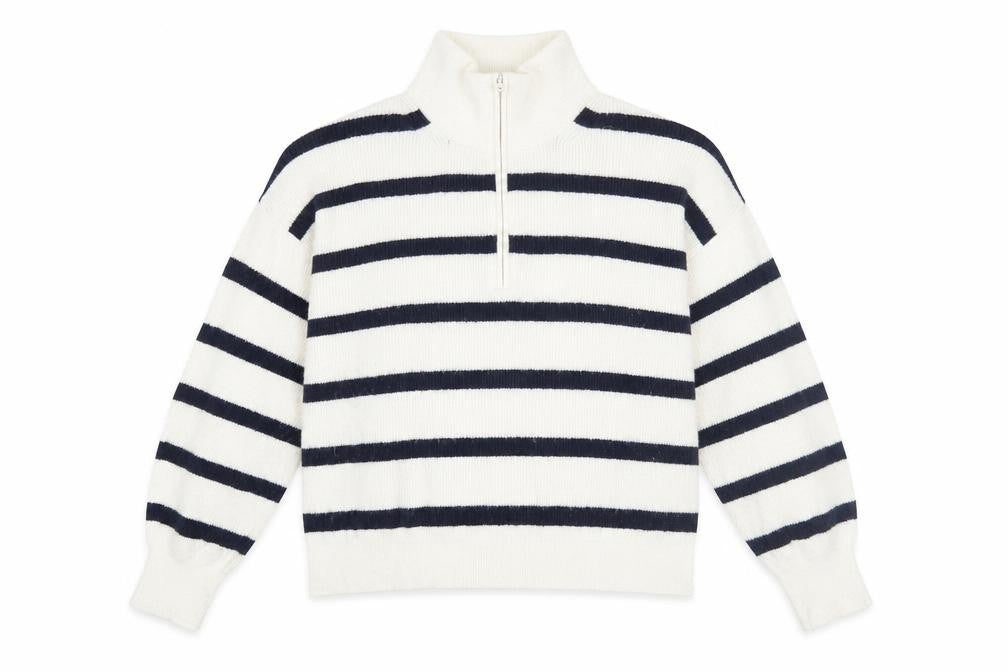 French Connection Women's L Multicolour Striped Pullover Jumper