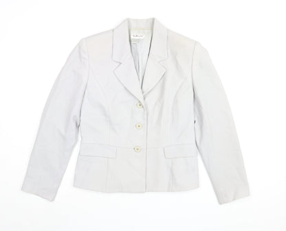 Talbots Women's Grey Wool Blazer, Size 14, Classic Fit