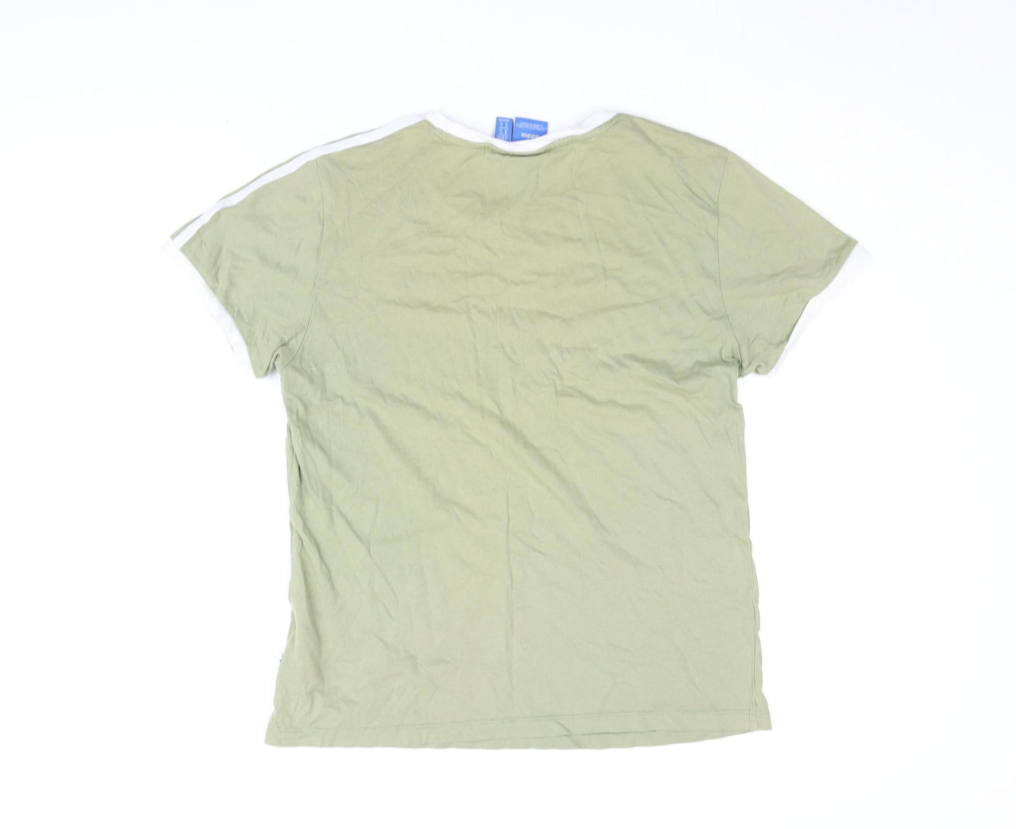 Adidas Women's Green Jersey T-Shirt, Size 6, Casual
